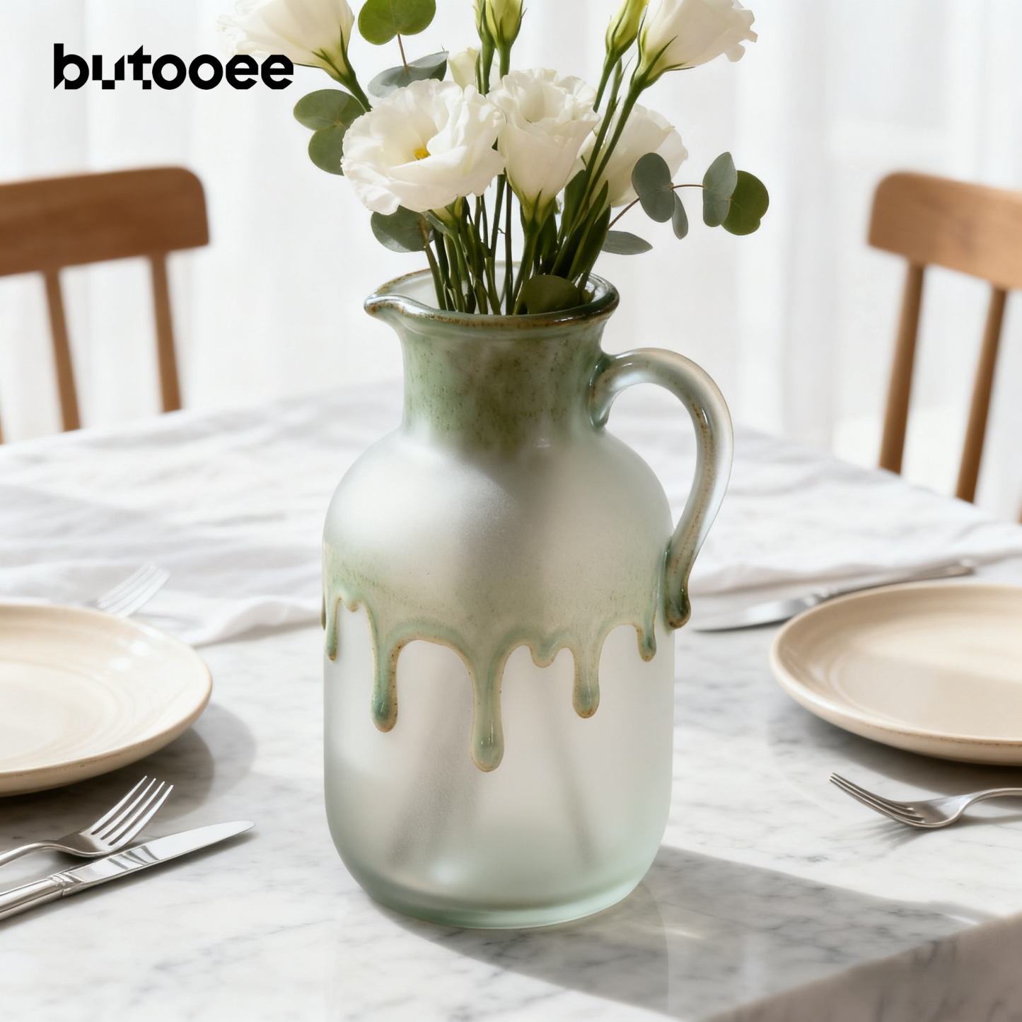 แจกันฝ้ากึ่งโปร่งใส