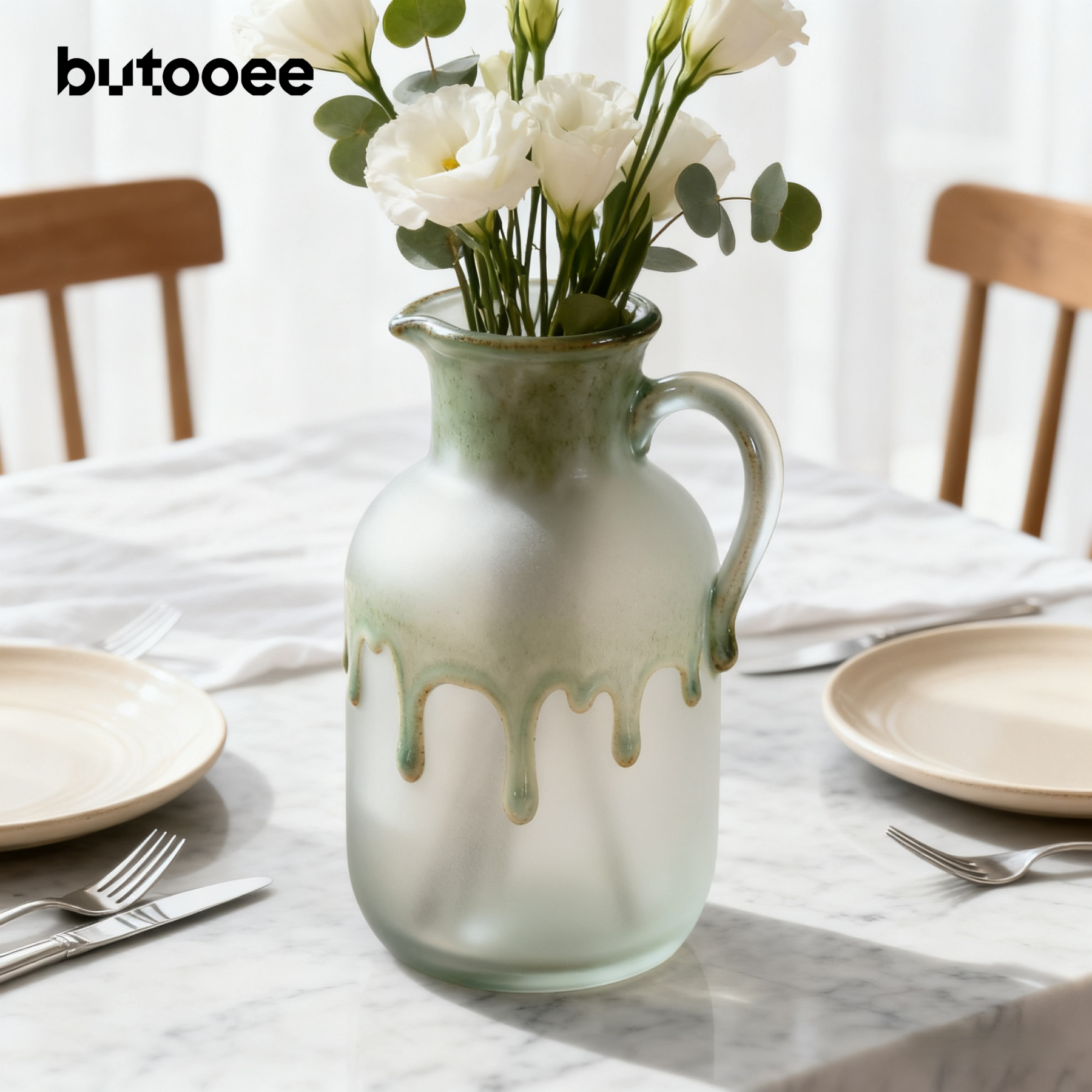 แจกันฝ้ากึ่งโปร่งใส