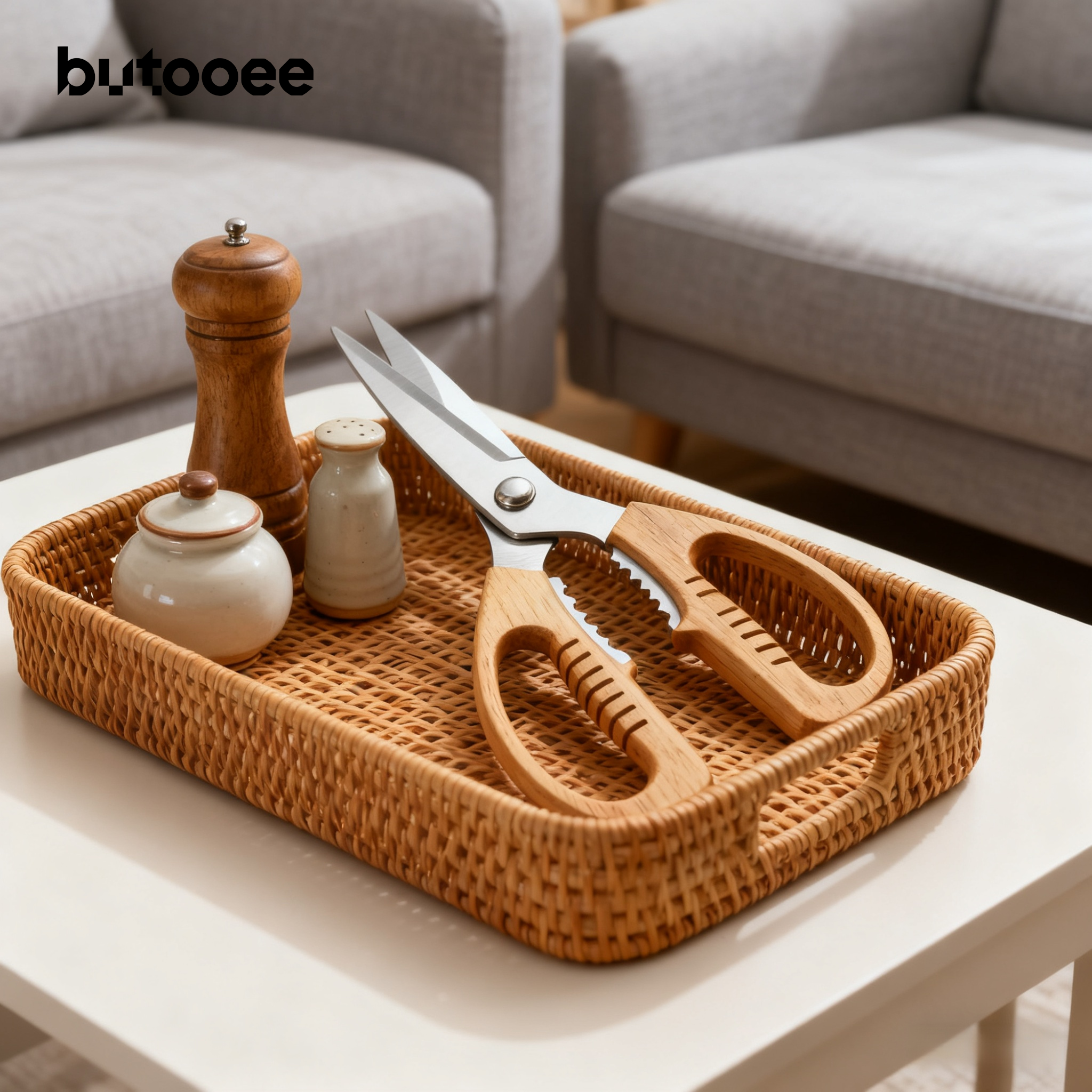 กรรไกรด้ามไม้ดีไซน์ทันสมัย