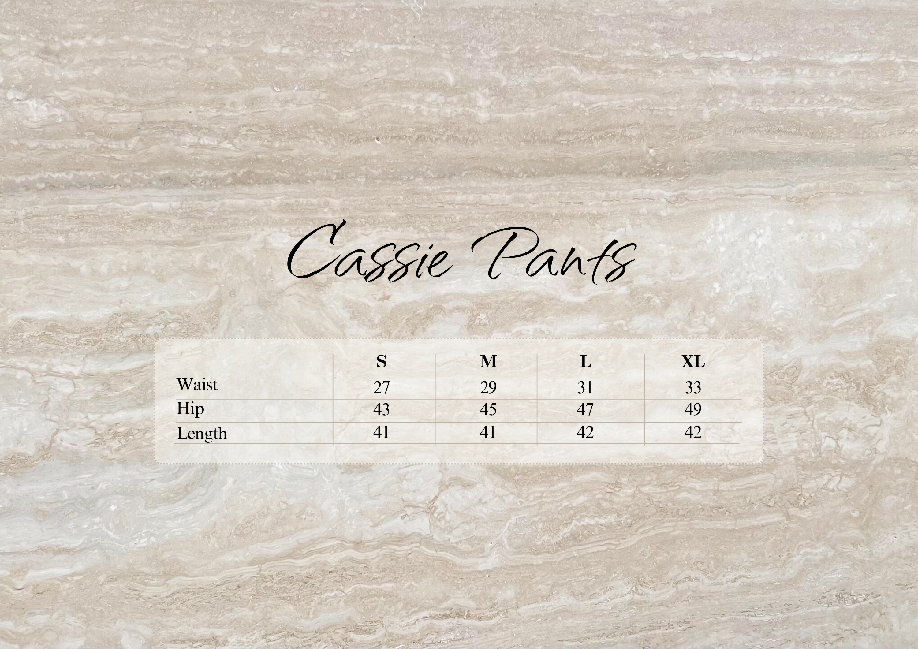 Cassie Pants - Oatmeal Stripe