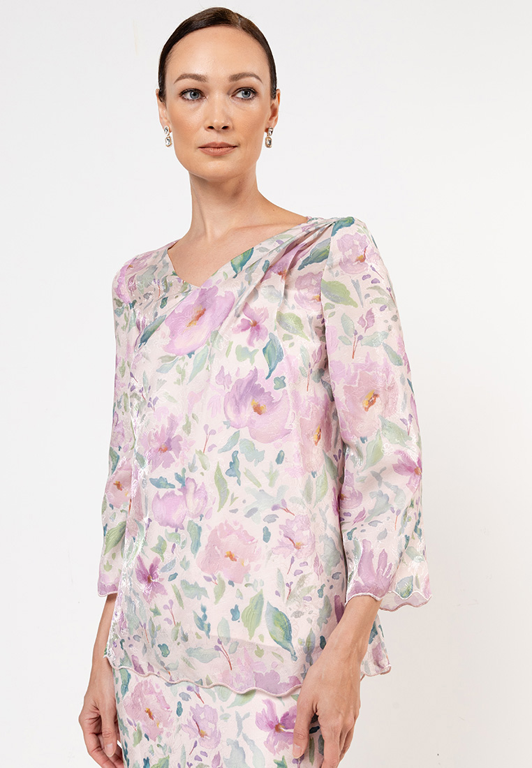 Yusra - Multi Pink Print