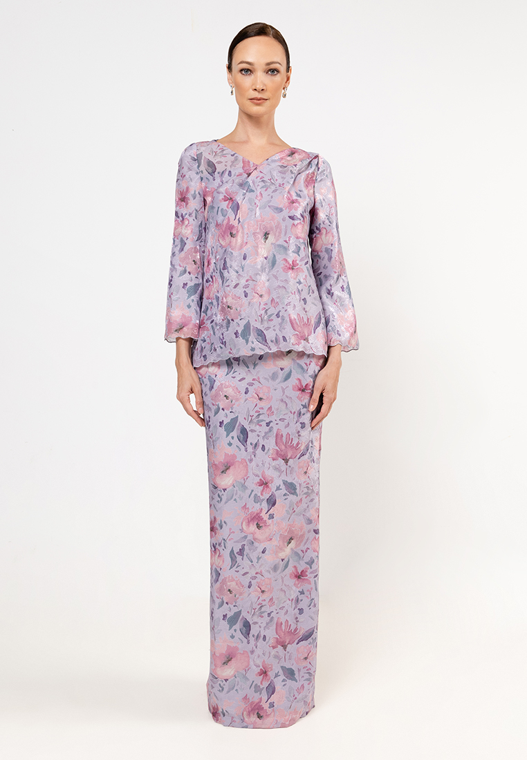 Yusra - Multi Lavender Print