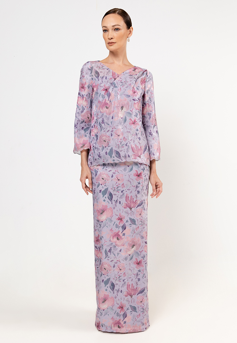 Yusra - Multi Lavender Print