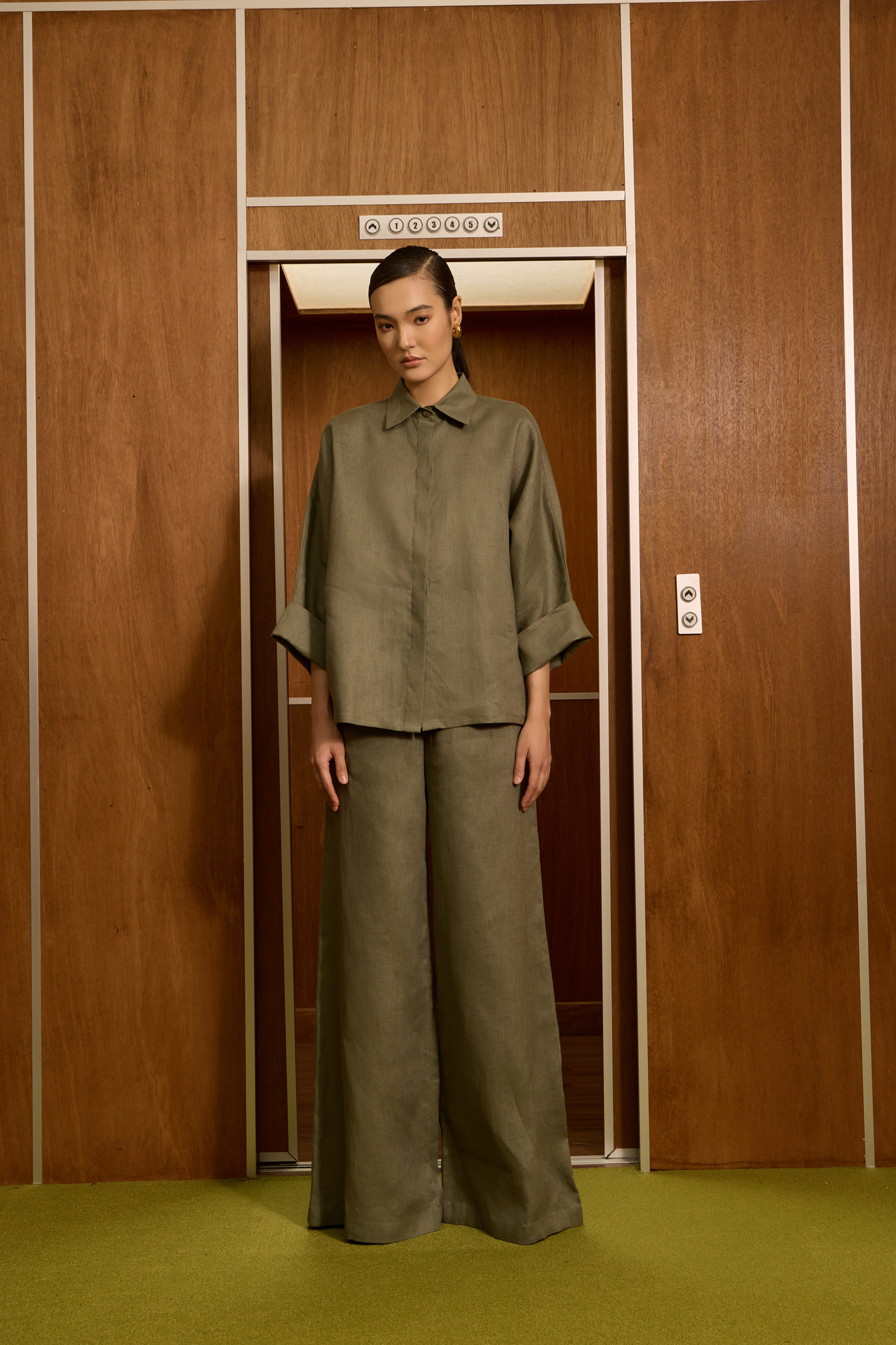 Marsha Shirt - Dusty Olive