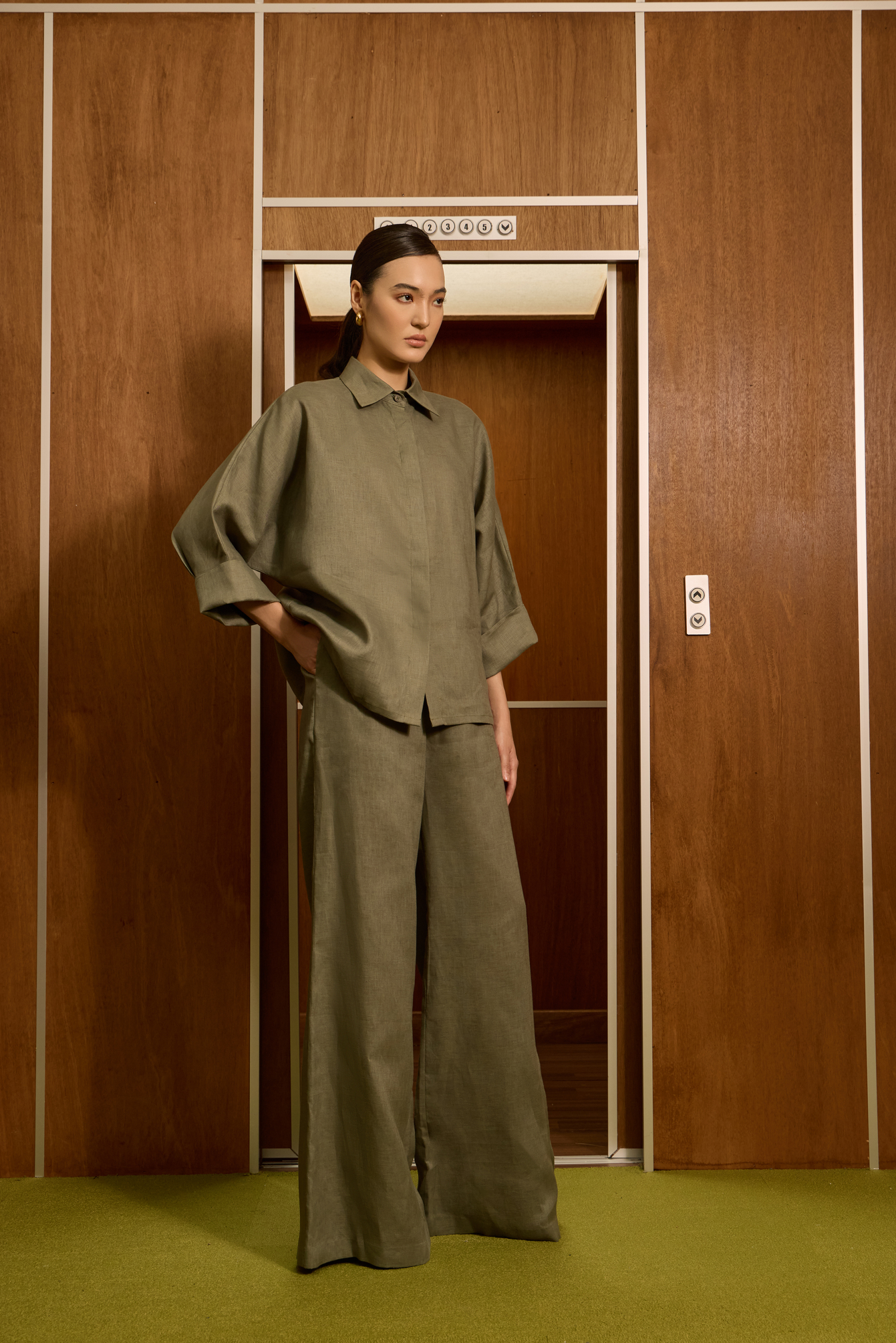Marsha Shirt - Dusty Olive