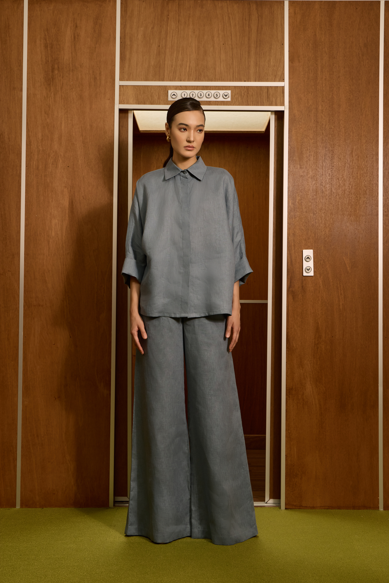 Marsha Shirt - Dusty Blue
