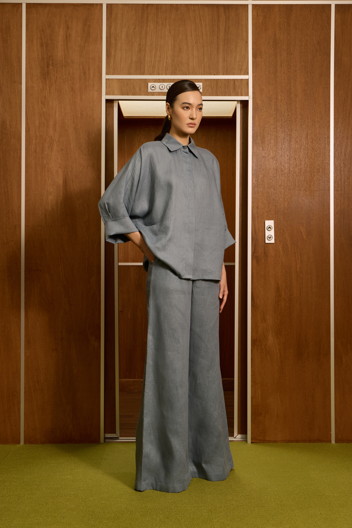 Marsha Shirt - Dusty Blue