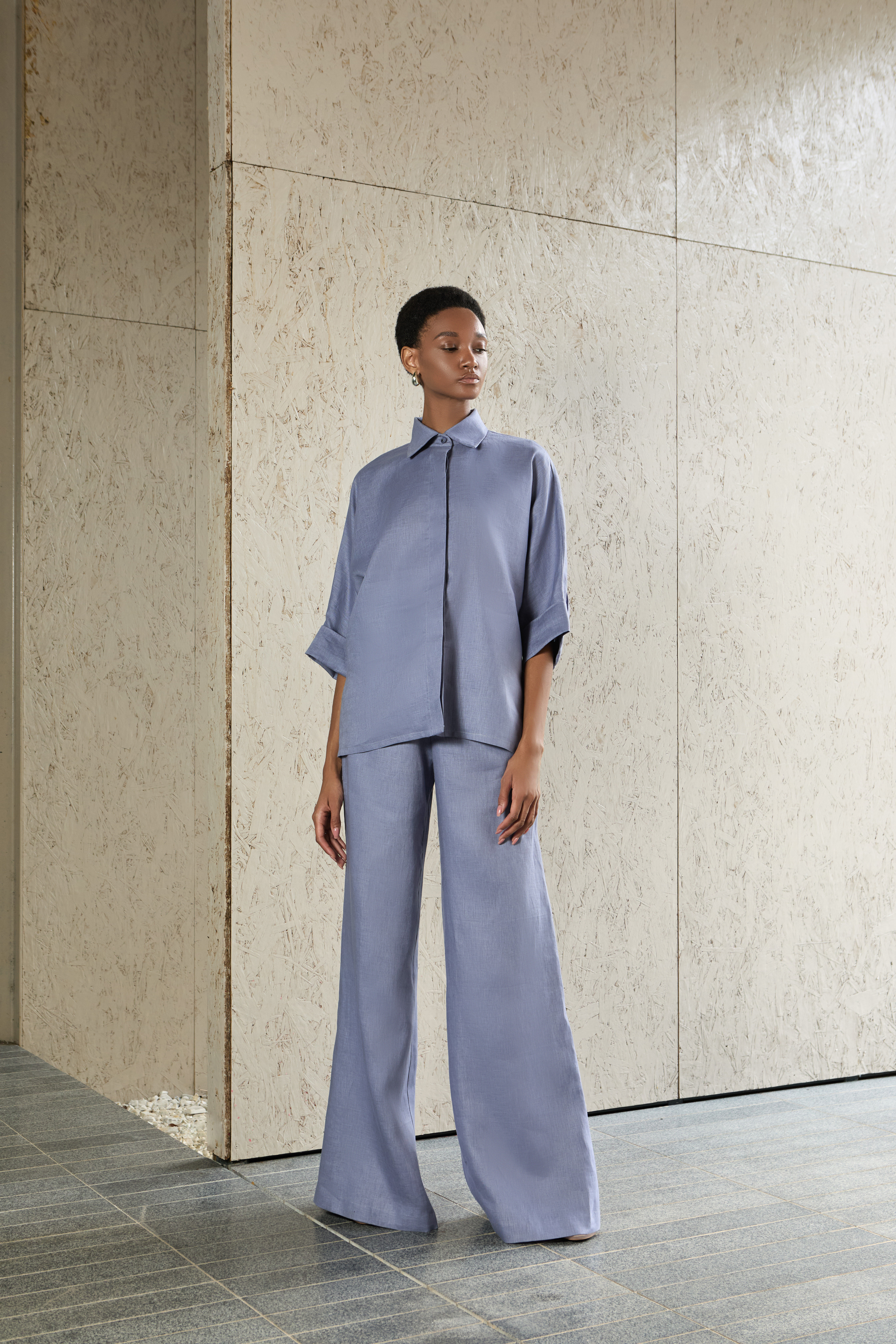 Marsha Shirt - Deep Periwinkle