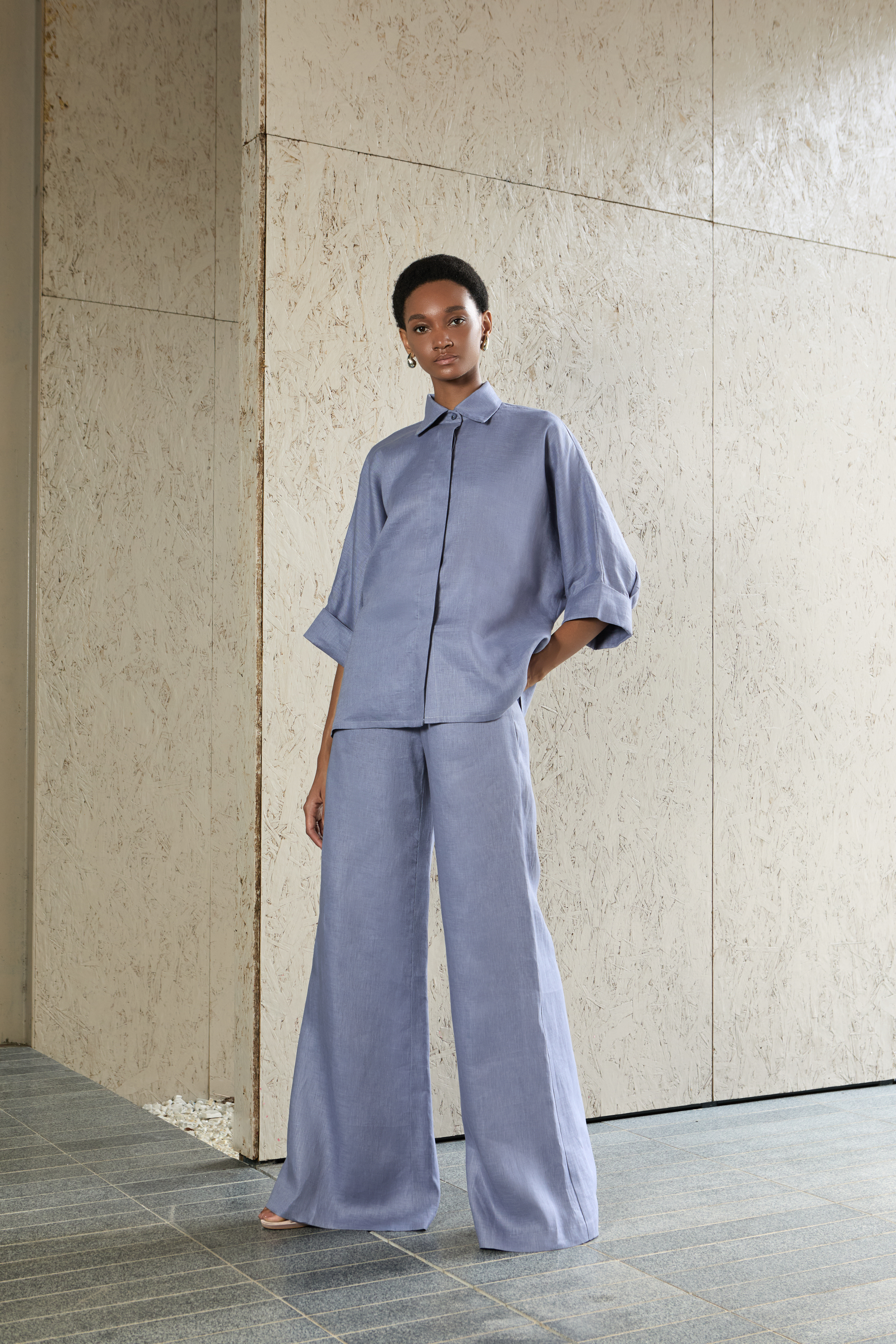 Marsha Shirt - Deep Periwinkle