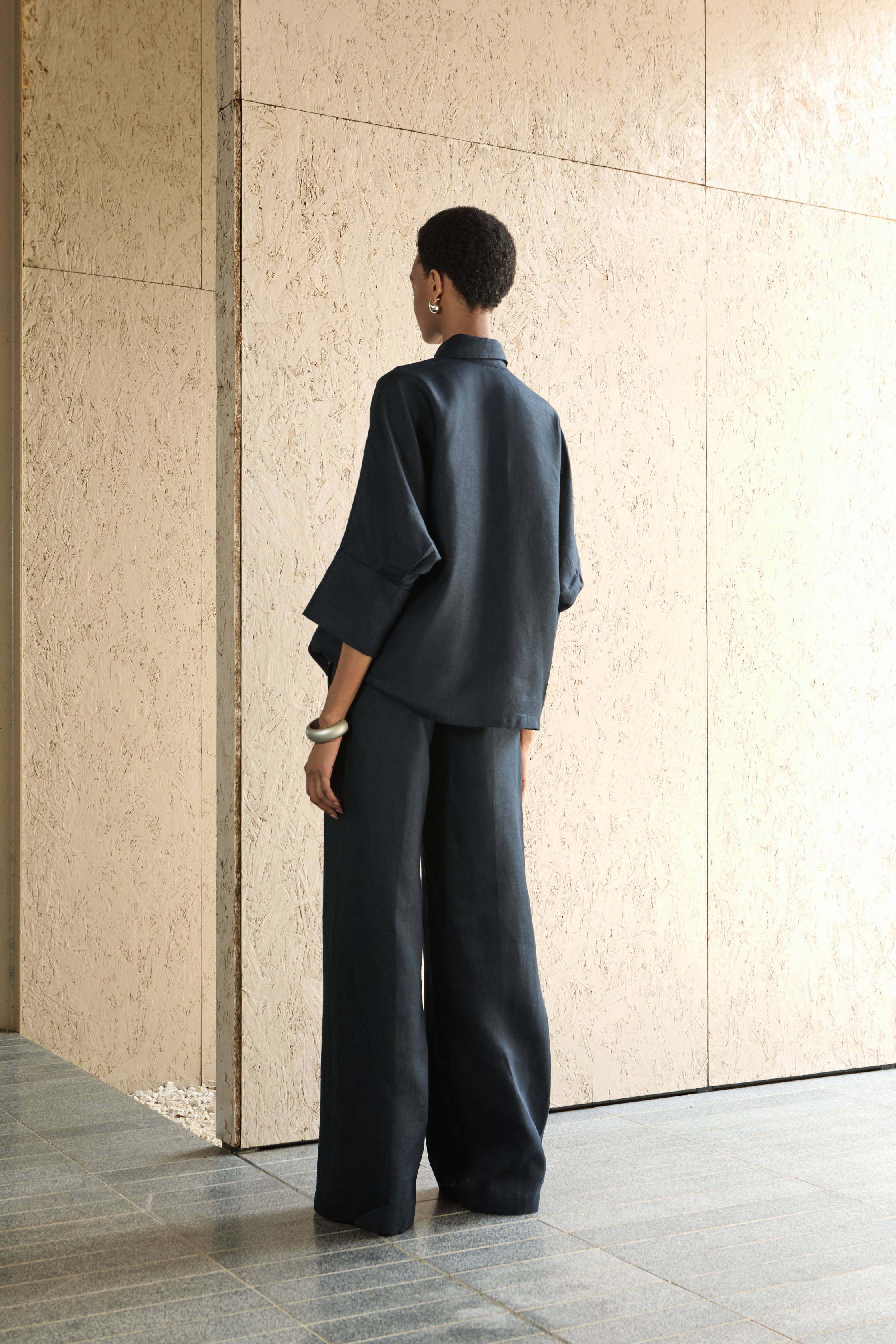 Marsha Shirt - Blue Black