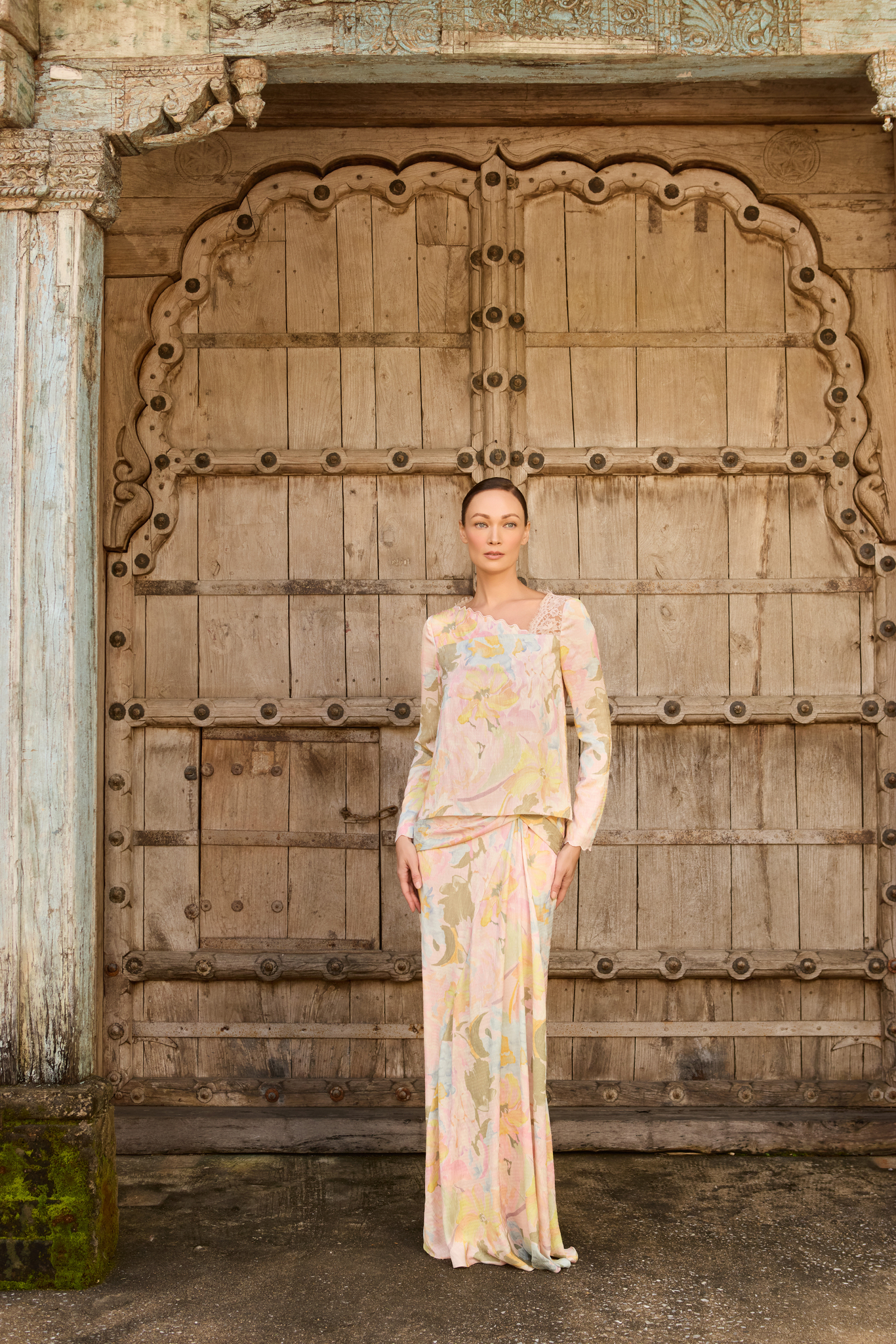 Tessa - Multi Light Pink Print