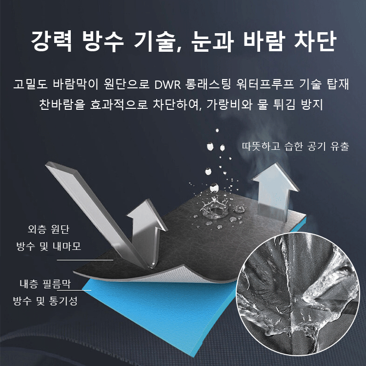 페이크 레이어링 패딩