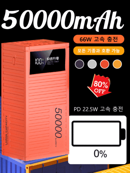 【20000mAh】초고속 충전 66W 보조배터리