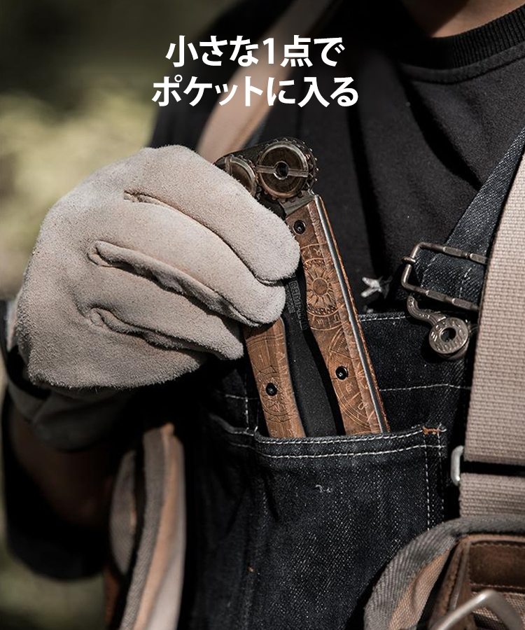 【新潟県三条市制造】木製ハンドル両面折りたたみ式ノコギリ