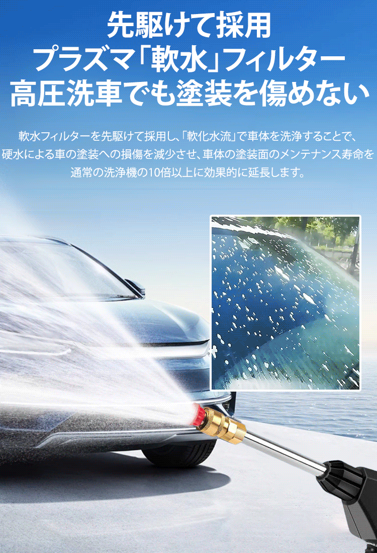 【2024年最新型】ハンディ高圧洗浄機