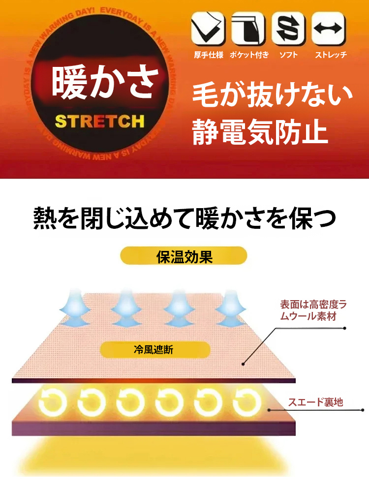 【バッグのおまけ】厚手のラムウールコート