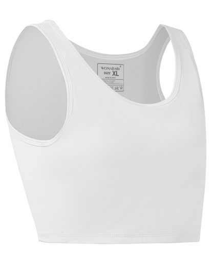 Wonababiナベシャツ 竹繊維素材（白、ファスナー無し）