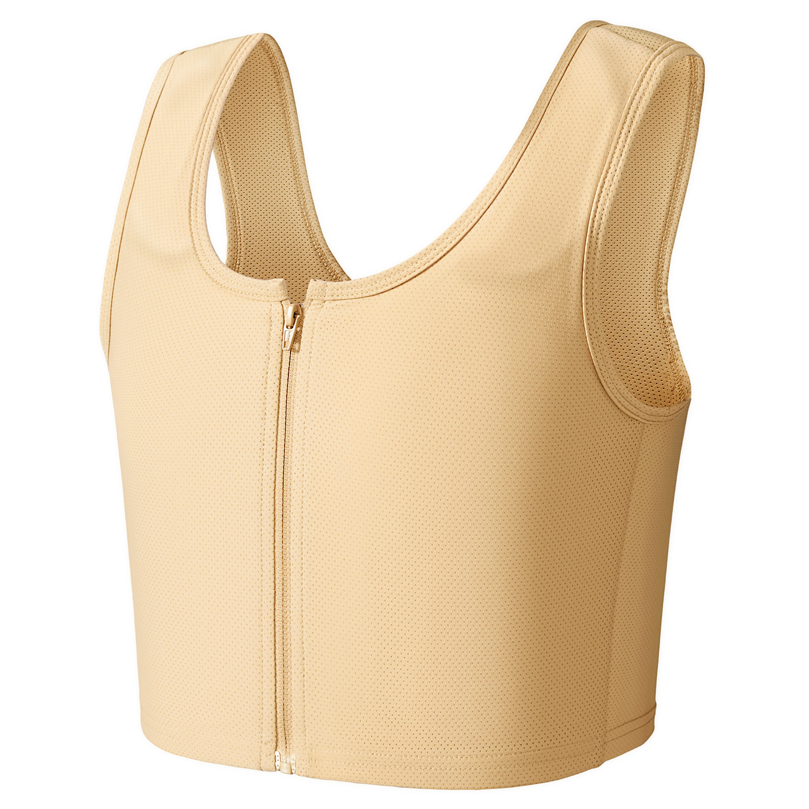 Wonababi和装ナベシャツ メッシュ素材（ベージュ、ファスナー付き）