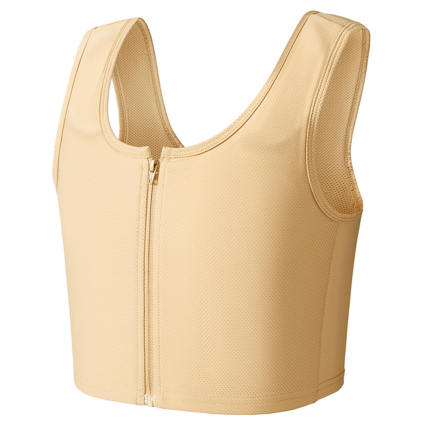 Wonababi和装ナベシャツ メッシュ素材（ベージュ、ファスナー付き）