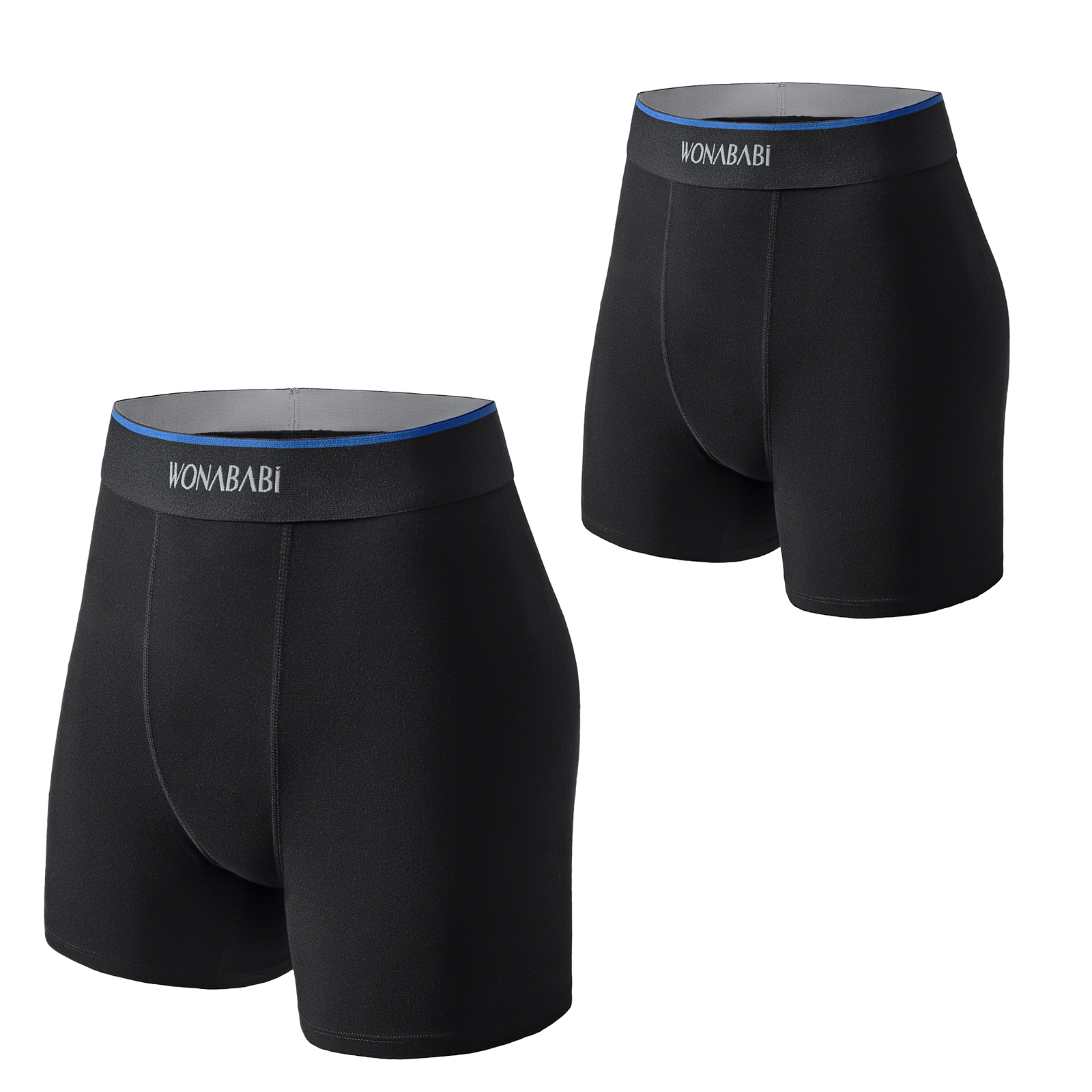 Wonababiボクサーパンツ ボーイレングス ショーツ モーダル素材（2枚セット）