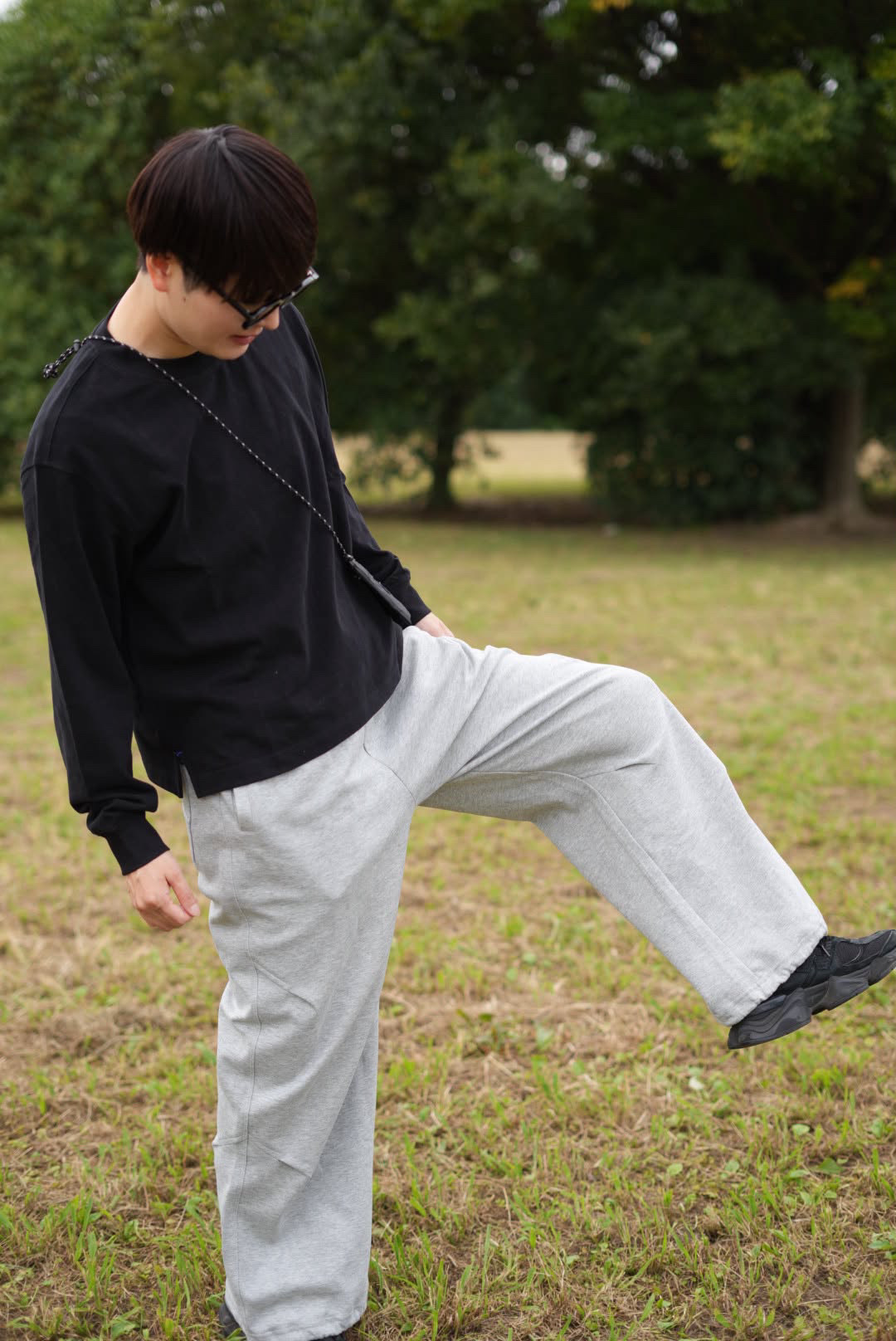 【2026年秋の新品】WONABABI ワイドストレート スウェットパンツ メンズライク マスキュリンシルエット ボーイッシュ FTM向け