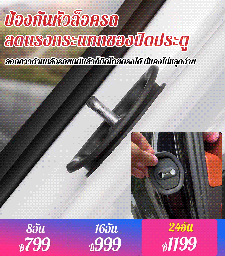 ปลอกป้องกันหัวล็อคประตูแบบซิลิโคน