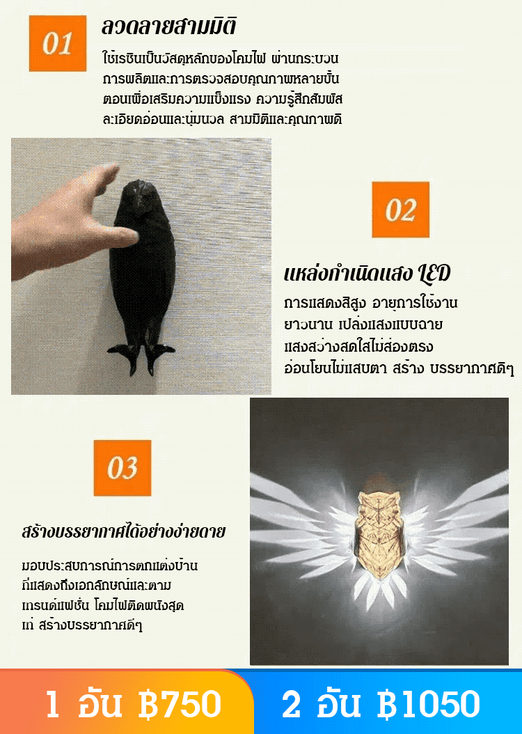 โคมไฟติดผนัง Eagle สุดเท่รุ่นใหม่ปี 2024