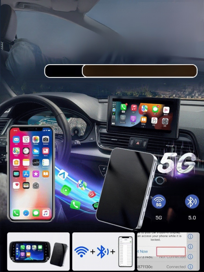 กล่อง CarPlay Ai Box 4K HD สำหรับติดตั้งในรถยนต์
