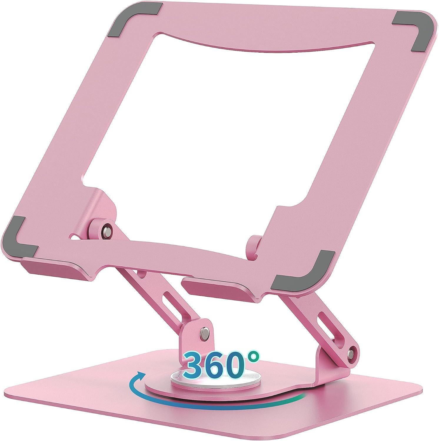 ขาตั้งโน๊ตบุ๊คโลหะเหล็กคาร์บอน หมุนได้ 360 องศา