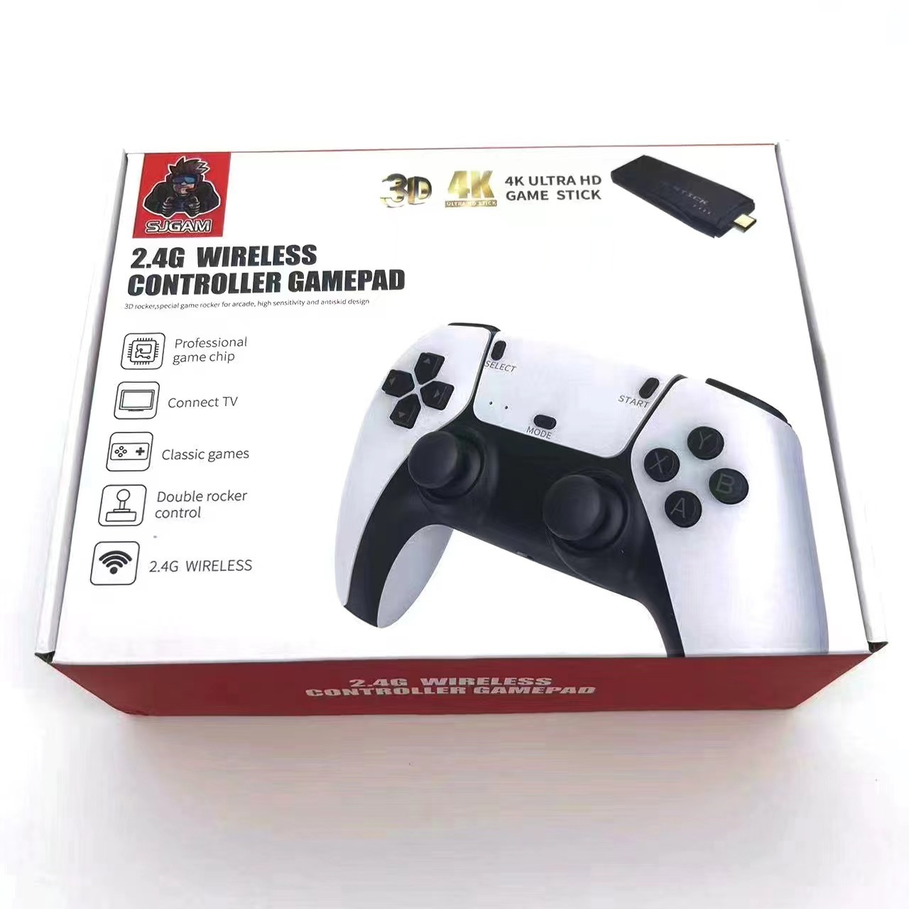 เครื่องเล่นวิดีโอเกม-พร้อมด้ามจับคู่