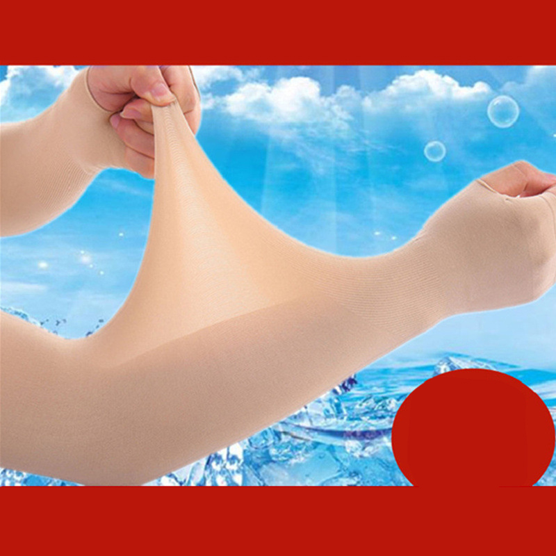 ปลอกแขนกันแดดไร้ตะเข็บแบบล่องหน UPF50+