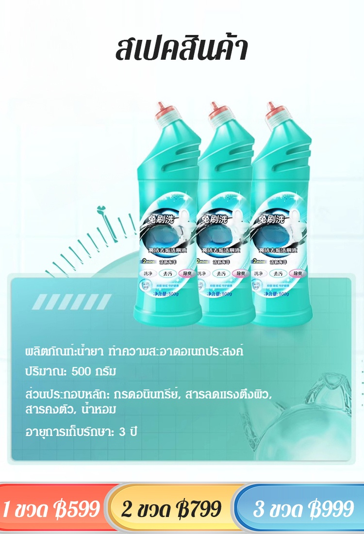 【ขจัดคราบสกปรกอย่างแรง】น้ำยาทำความสะอาดอเนกประสงค์