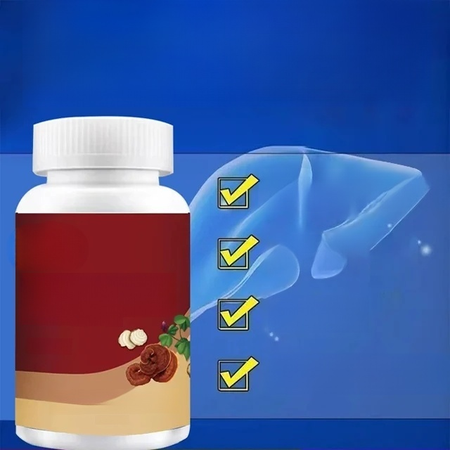 【ปกป้องตับและลดไขมัน】เม็ดเห็ดหลินจือรากคุดสุ