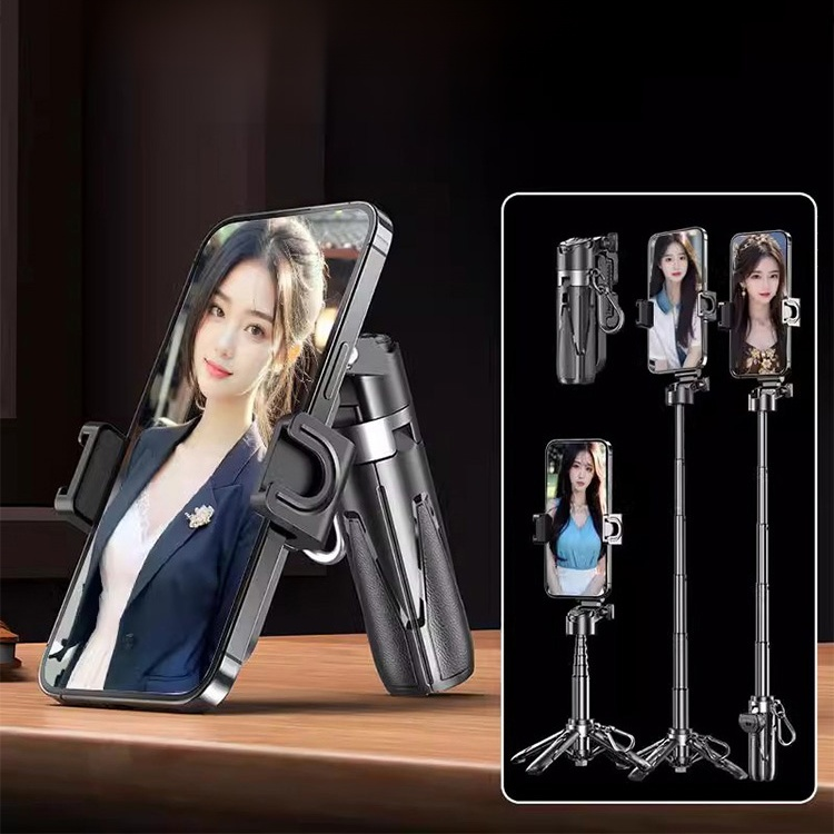 ที่วางมือถือไม้เซลฟี่บลูทูธขนาดเล็กหมุนได้360องศา