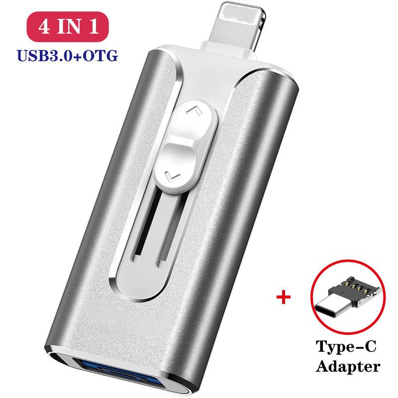 ฟลชไดร์ฟ USB ความจุ 1TB  แบบพกพา 4 อิน 1 