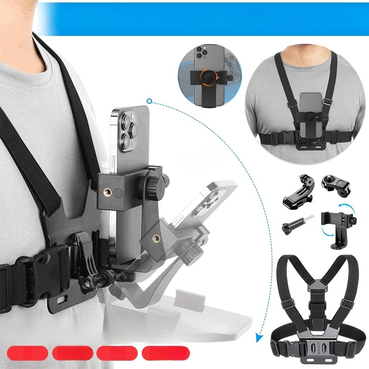 ขาตั้งโทรศัพท์มือถือสำหรับปั่นจักรยานกลางแจ้งแบบคาดอก