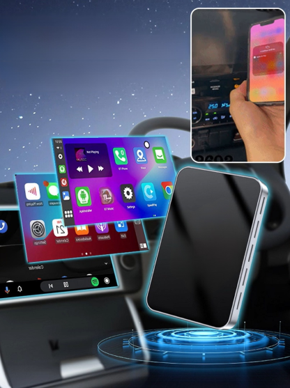 กล่อง CarPlay Ai Box 4K HD สำหรับติดตั้งในรถยนต์