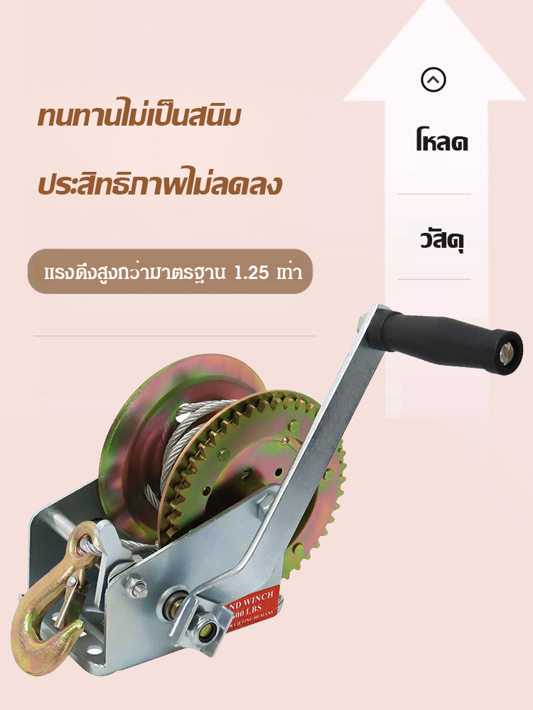 รอกกว้านมือหมุนสลิง