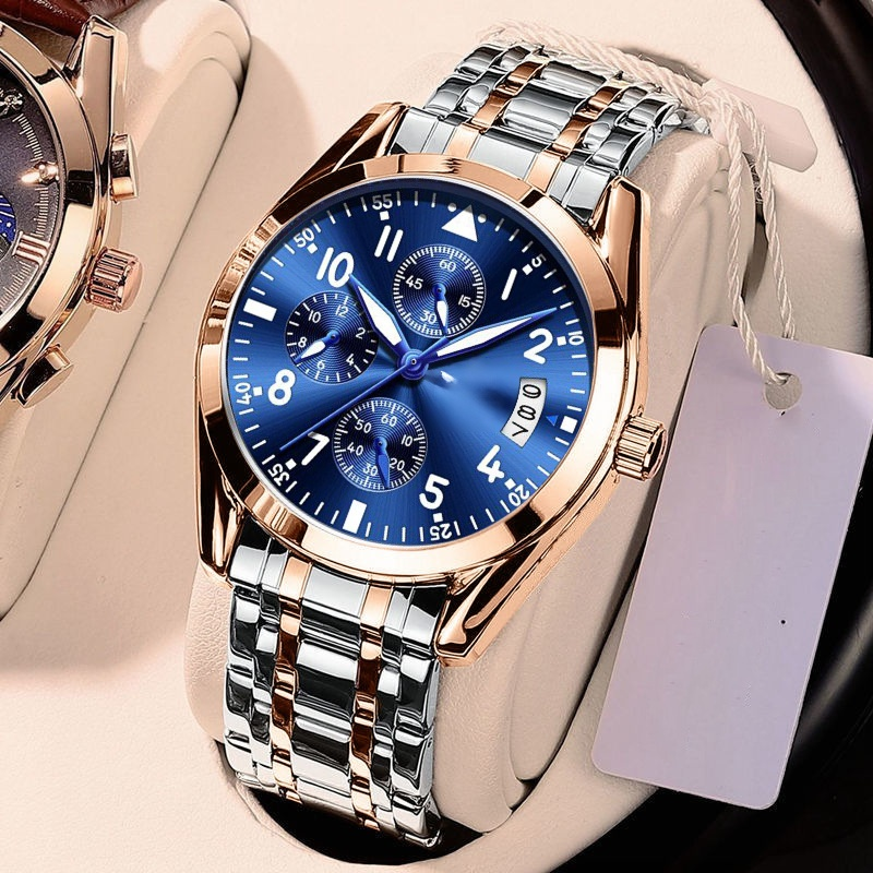 นาฬิกาควอตซ์กันน้ำสำหรับผู้ชายระดับไฮเอนด์