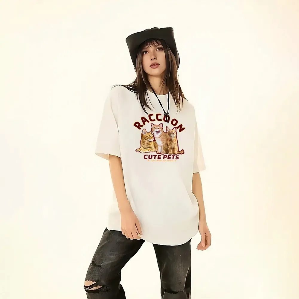 レトロポスター風デザイン ペット写真入り トレンドTシャツ・スウェット・パーカー