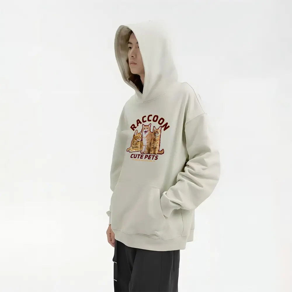 レトロポスター風デザイン ペット写真入り トレンドTシャツ・スウェット・パーカー