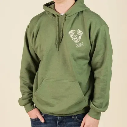 カスタム刺繍ペットフェイスパーカー、Tシャツ、スウェットシャツ