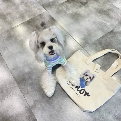 カスタマイズされたペットパターンのトートバッグキャンバスバッグ