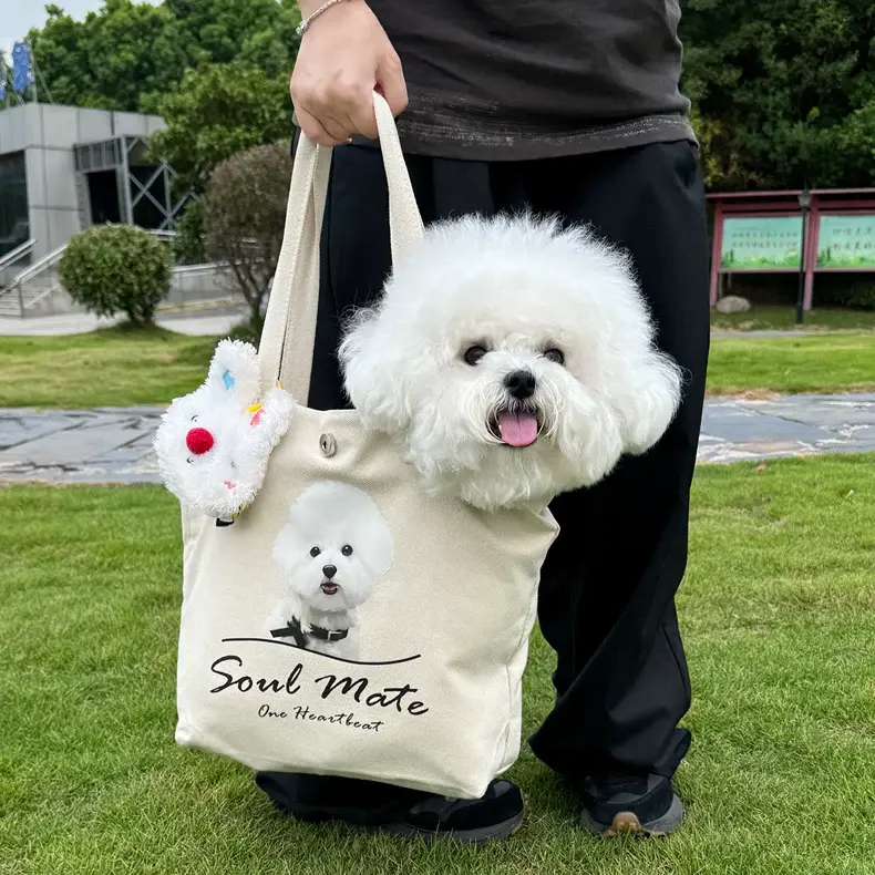カスタマイズされたペットパターンのトートバッグキャンバスバッグ