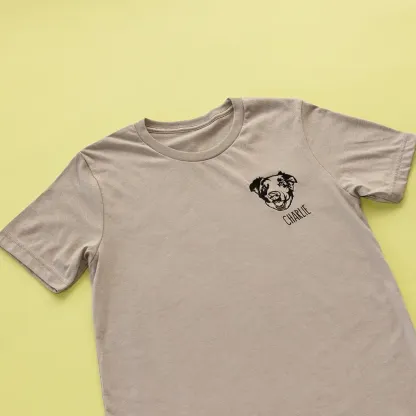 ペットの写真をプリントしたカスタムTシャツ、スウェットシャツ、パーカー