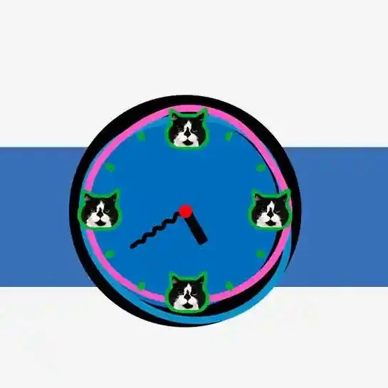 カスタマイズされたペットの写真をパーソナライズした壁掛け時計