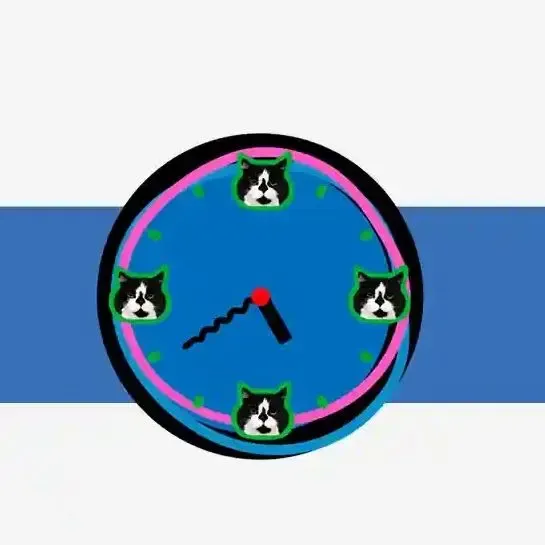 カスタマイズされたペットの写真をパーソナライズした壁掛け時計