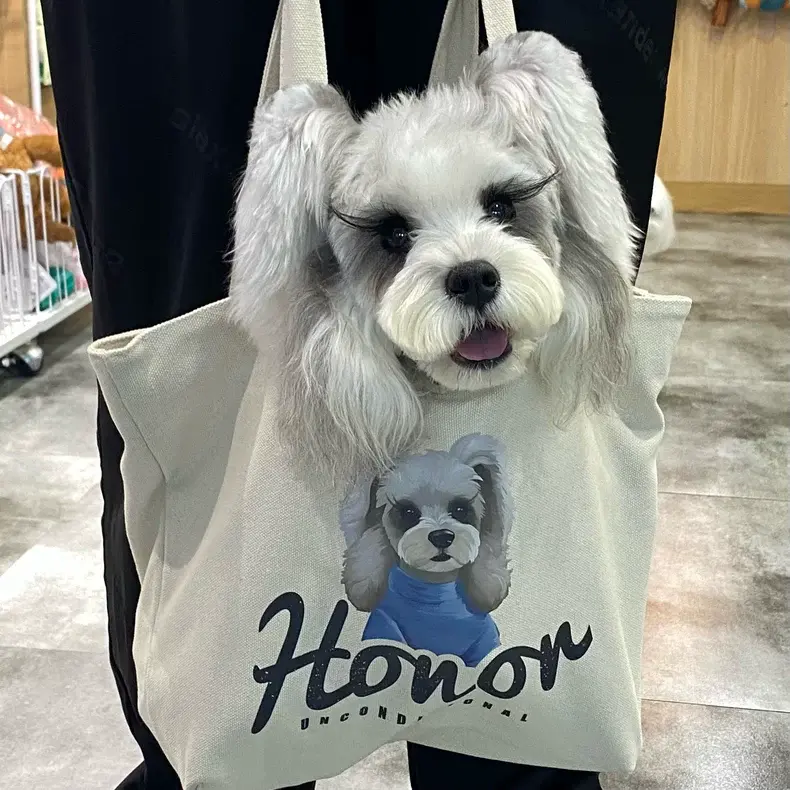 カスタマイズされたペットパターンのトートバッグキャンバスバッグ