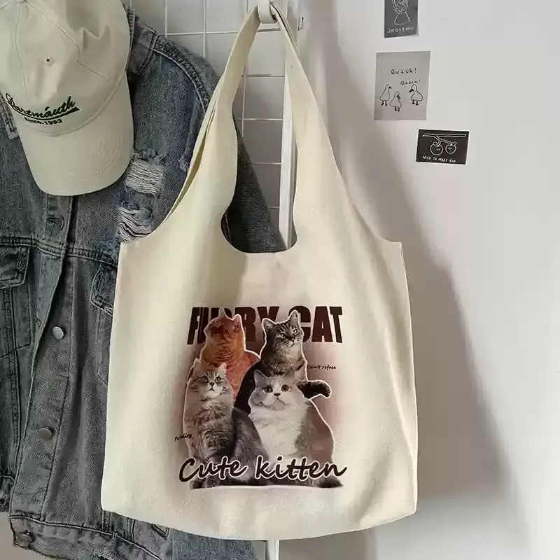 春のピクニック用 愛犬・愛猫写真カスタムトートバッグ-welikecustom