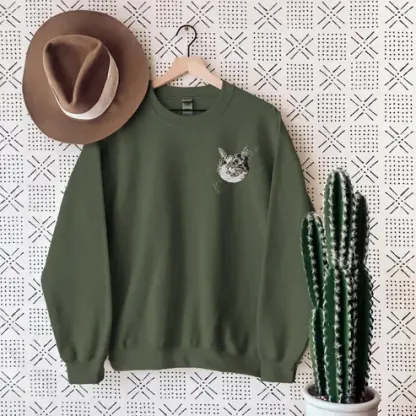 🐶🐱カスタム刺繍のペット T シャツ、パーカー、スウェットシャツの刺繍をカスタマイズ